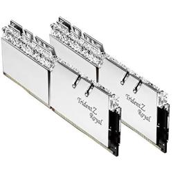 G.Skill 16GB DDR4 Trident Z Royal Silver 3200Mhz PC4-25600 CL16 1.35V Dual Channel Kit (2x8GB)