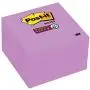 Post-it Super Sticky Notes, 3x3 in, 5 Pads, 2x the Sticking Power, Purple Iris, Recyclable (654-5SSCG)