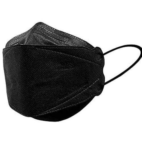 [20Pcs] Wes Care 3D Premium Face Mask Black Edition (KF Design) | Made in Singapore | UV Clean, Soft & Comfortable, Easy to Breathe | Ships from USA
