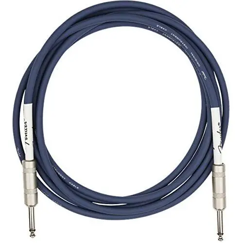 Fender 10 Original Series Instrument Cable, Straight-Straight, Midnight Blue - 1 Pack for Electric Guitar, Bass Guitar, and Pro Audio Fender 10 Original Series Instrument Cable, Straight-Straight, Midnight Blue - 1 Pack for Electric Guitar, Bass Guitar, and Pro Audio