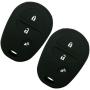 2Pcs Coolbestda Silicone 3buttons Smart Key Fob Remote Skin Cover Protector Keyless Entry Case for Toyota Tacoma Sienna Sequoia Highlander Tundra Black GQ43VT20T