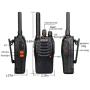 Retevis H-777 2 Way Radios Walkie Talkies Long Range,16CH Rechargeable Two Way Radios, Hand Free Walkie Talkies for Adults with USB Charging Base and Wall Adpter (Black, 20 Pack)