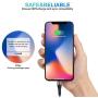 iPhone Charger 6ft, Lightning Cable 6 Foot [MFi Certified 2Pack] Long iPhone Charger Cord,Fast iPhone USB Cord for iPhone 11/11Pro/11Max/ X/XS/XR/XS Max/8/7/6/5S/SE/iPad Mini，More(Red)