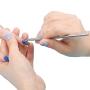 2PCS Cuticle Pusher and Cutter - Get Your Gel Nail Polish Off Quickly - Professional Cuticle Remover which You Can Do Nails at Home - Durable Pedicure Manicure Tools - for Fingernails and Toenails