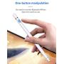 Stylus Pencil Compatible for Apple,Active Stylus Pen for Touch Screens, Rechargeable 1.5mm Fine Point Smart Pencil Compatible for iPhone iPad Android and Most Tablets on Touchscreen Devices (White)