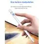 Stylus Pencil Compatible for Apple,Active Stylus Pen for Touch Screens, Rechargeable 1.5mm Fine Point Smart Pencil Compatible for iPhone iPad Android and Most Tablets on Touchscreen Devices (White)