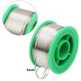 2 Sizes Lead Rosin Core Solder Wire for Electrical Soldering and DIY, Sn 99% Ag 0.3% Cu 0.7%, 0.8mm/1.0mm, 100g