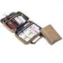 Large Hanging Travel Toiletry Cosmetic Bag for Men and Women by SAFARI (Tan) - Durable Waterproof Organizer with Clear Compartments and Detachable Pouch - The Perfect Gift