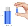USB C to Micro USB Adapter, (4-Pack) Type C Female to Micro USB Male Convert Connector Support Charge & Data Sync Compatible with Samsung Galaxy S7/S7 Edge, Nexus 5/6 and Micro USB Devices (Blue)
