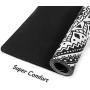 iLeadon Desk Pad Protector, Large Gaming Mouse Pad 35.1 x 15.75-inch 2.5mm Thick, Cute Desk Decor, Office Desk Writing Pad with Non-Slip Rubber Base for Home Office Work Accessories, Black Mandala