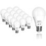 Tenergy LED Light Bulb, 9 watts Equivalent A19 E26 Medium Standard Base, 5000K Daylight White Energy Saving Light Bulbs for Office/Home (Pack of 16)