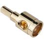 1/0 Gauge to 4 Gauge Wire Reducer 2pcs Car Audio Amp Input Reducer Adapter Brass with Gold Plated