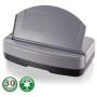 Officemate Heavy-Duty 3-Hole Electric Eco-Punch, 30 Sheet Capacity, Black/Gray/Green (90110)