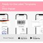 M110 Label Maker - Portable Bluetooth Barcode Printer, Mini Wireless Thermal Label Maker Machine for Clothing, Jewelry, Retail, Note, for iOS & Android, with 1.57''x1.18'' Label (40x30mm,1-Pack)