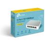TP-Link 5 Port 10/100 Mbps Fast Ethernet Switch | Desktop Ethernet Splitter | Ethernet Hub | Plug & Play | Fanless Quiet | Desktop Design | Green Technology | Unmanaged (TL-SF1005D),White