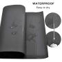 Leather Desk Pad Premium Extended Mouse Mat for Home Office - Non-Slip Vegan Leather Desk Protector 35.5''x15.5''(Dark Grey)