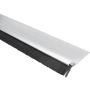 uxcell Door Bottom Sweep H-Shape Aluminum Alloy Base with 0.4-inch Black Nylon Brush 39-inch x 1.5-inch