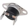 Fielect 5Pcs KSD301 Thermostat 130ｰC/266ｰF N.C Snap Disc Limit Control Switch Microwave Thermostat Thermal Switch Silver Tone Bent Feet