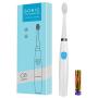 Kids Electric Toothbrushes, Electric Toothbrush Kids Sonic Toothbrush Electronic Toothbrush, Battery Power Tooth Brush with Replacement Heads, IPX7 Waterproof, Blue