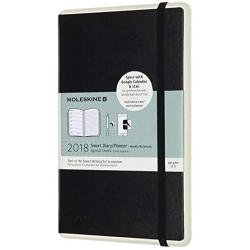 Moleskine Paper Tablet Smart Planner Weekly Notebook, 12 Month, Black, Hard Cover (5 x 8.25), Syncs w Google Calendar iCal, Android iPhone Compatible, Weekly Layout, Smart Pen+ Sold Separately