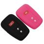 Lcyam Black Rose Soft Material Silicone Key Fob Cover Case 3 Button Fits for Toyota Prius Avalon Corolla Camry RAV4 Smart Keyless Remote Lcyam Black Rose Soft Material Silicone Key Fob Cover Case 3 Button Fits for Toyota Prius Avalon Corolla Camry RAV4 Smart Keyless Remote
