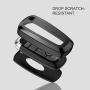 ELOHEI for Ford Key Fob Cover Case, Soft TPU Key Fob Case Protector Holder for 2017 2018 2019 Ford Fusion F150 F250 F350 F450 F550 Edge Explorer Escape Mustang Remote Keyless Entry (Black)