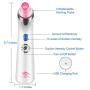 Blackhead Remover Pore Vacuum - Electric Blackhead Vacuum Cleaner Blackhead Extractor Tool Device Comedo Removal Suction Beauty Device for Women（Pink)