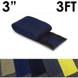 Electriduct 3'' SafCord Carpet Cord Cover Strip Secure and Hide Floor Cables and Wires - 3 Feet - Blue | Works only on Commercial Carpet, Barber and Loop Style Rugs