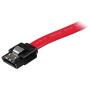 StarTech.com 8in Latching SATA to SATA Cable - F/F - SATA cable - Serial ATA 150/300/600 - SATA (R) to SATA (R) - 7.9 in - latched - red - LSATA8