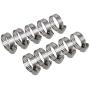 Precision Brand - 33040 M6S Micro Seal, Miniature All Stainless Worm Gear Hose Clamp, 5/16'' - 7/8'' (Pack of 10)