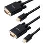 Mini DisplayPort to VGA 2 Pack Cable, Benfei Mini DisplayPort to VGA 6 Feet Cable (Thunderbolt 2 Compatible) with MacBook Air/Pro, Surface Pro/Dock, Monitor, Projector