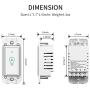 WiFi Light Switch Smart Light Switch Alexa Compatible with Google Home, Smart Wall Switch with Remote Control, Schedule Timer, Neutral Wire is Needed, KULED Touch Light Switches 2Pack