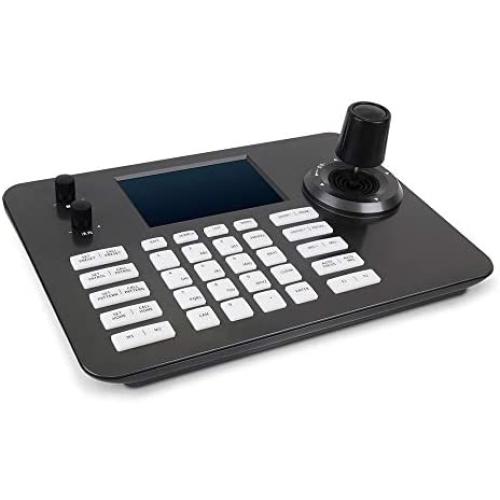 LEFTEK Video Conference PTZ Controller Decoding Series Keyboard with 5 Inch LCD Screen 4D Joystick POE Function Onvif Protocol Connection