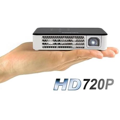 AAXA P300 Neo LED Video Projector with 2.5 Hour Rechargeable Battery, Onboard Media Player, HDMI/Mini VGA/USB/microSD Inputs, iPhone iPad PS4 Xbox Compatible, 1080p Support