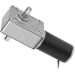 uxcell Double Shaft Worm Gear Motor DC 12V 250RPM High Torque Speed Reduction Motor with Metal Gearbox