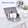 KeyEntre 6 Port USB Charging Station Multi Device USB Charging Dock Station HUB Desktop Charger Stand Organizer Compatible for iPhone ipad Airpods iwatch Kindle Tablet Multiple Devices, Silver
