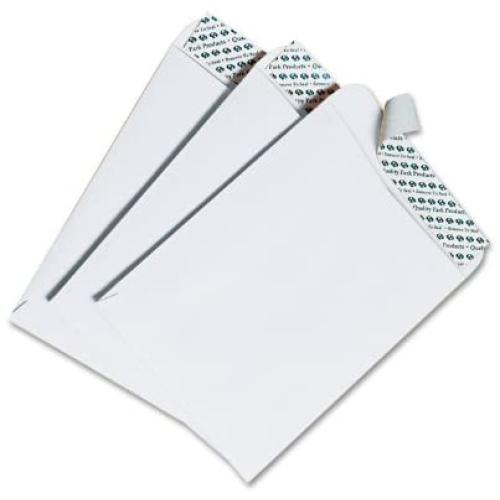 Quality Park 44182 Redi-Strip Envelopes, Plain, 28Lb, 6x9-Inch, 100/BX, WE