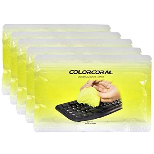Cleaning Gel Universal Dust Cleaner for Keyboard Cleaning Car Detailing Office Electronics Cleaning Kits Dust Remove Gel Cleaner from ColorCoral 5 Pack