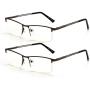 2-Pack Blue Light Blocking Reading Glasses for Men and Women,1.0 Computer Glass