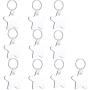 Fbaby 10pcs DIY Sublimation Double-Sided Heat Transfer Keychain Blanks Wooden Hard Board Key Rings White Blank MDF Key Chain for Heat Press (Star)