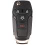cciyu X 1 Flip Key Fob with Key Blade 4 buttons Replacement for 13 14 15 16 for F ord Fusion Series with FCC N5F-A08TAA