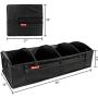 Home Innovation Trunk Organizer for SUV Car, Truck, Auto, Minivan - 4 Adjustable Compartments Foldable Portable Trunk Organizer, Heavy Duty Durable Car Organizer, Removable Flexible Cargo Storage Bag