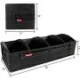 Home Innovation Trunk Organizer for SUV Car, Truck, Auto, Minivan - 4 Adjustable Compartments Foldable Portable Trunk Organizer, Heavy Duty Durable Car Organizer, Removable Flexible Cargo Storage Bag