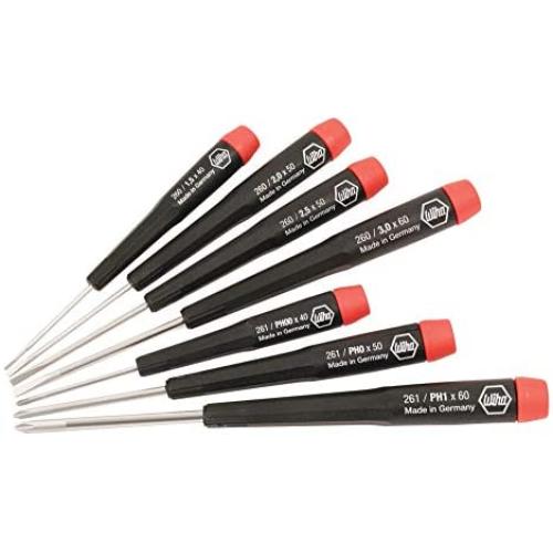 Wiha 26197 7 Piece Precision Slotted and Phillips Screwdriver Set