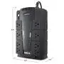 CyberPower CP550SLG Standby UPS System, 550VA/330W, 8 Outlets, Compact Black