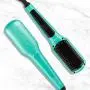 Head Kandy Straightening Brush The One Upper with Tourmaline Infused Ceramic Plating - For All Hair Types: Fine, Thick, Wavy - Anti-Scald Technology - Heats up in only 60 seconds-Mint