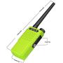 Retevis RT47 IP67 Waterproof Walkie Talkies for Adults Long Range, Rechargeable Two Way Radios Portable,VOX Handfree 2 Way Radios for Outdoor Hunting Fishing (Green,4 Pack)