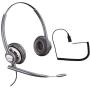 Polycom Compatible Plantronics VoIP Ultra Noise Canceling Hw720 Duo Headset Bundle | SoundPoint, VVX and CX Phones: IP300, IP500, IP600, CX200, CX700