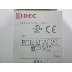 NEW IDEC RTE-B1AF20 RELAY 0-1MIN ELECTRONIC TIMER 100-240V-AC D316308