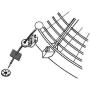 Universal Electric Radiator Fan Tie Strap Mounting Kit 4 Pack Zip Ties Straps Tabs Springs